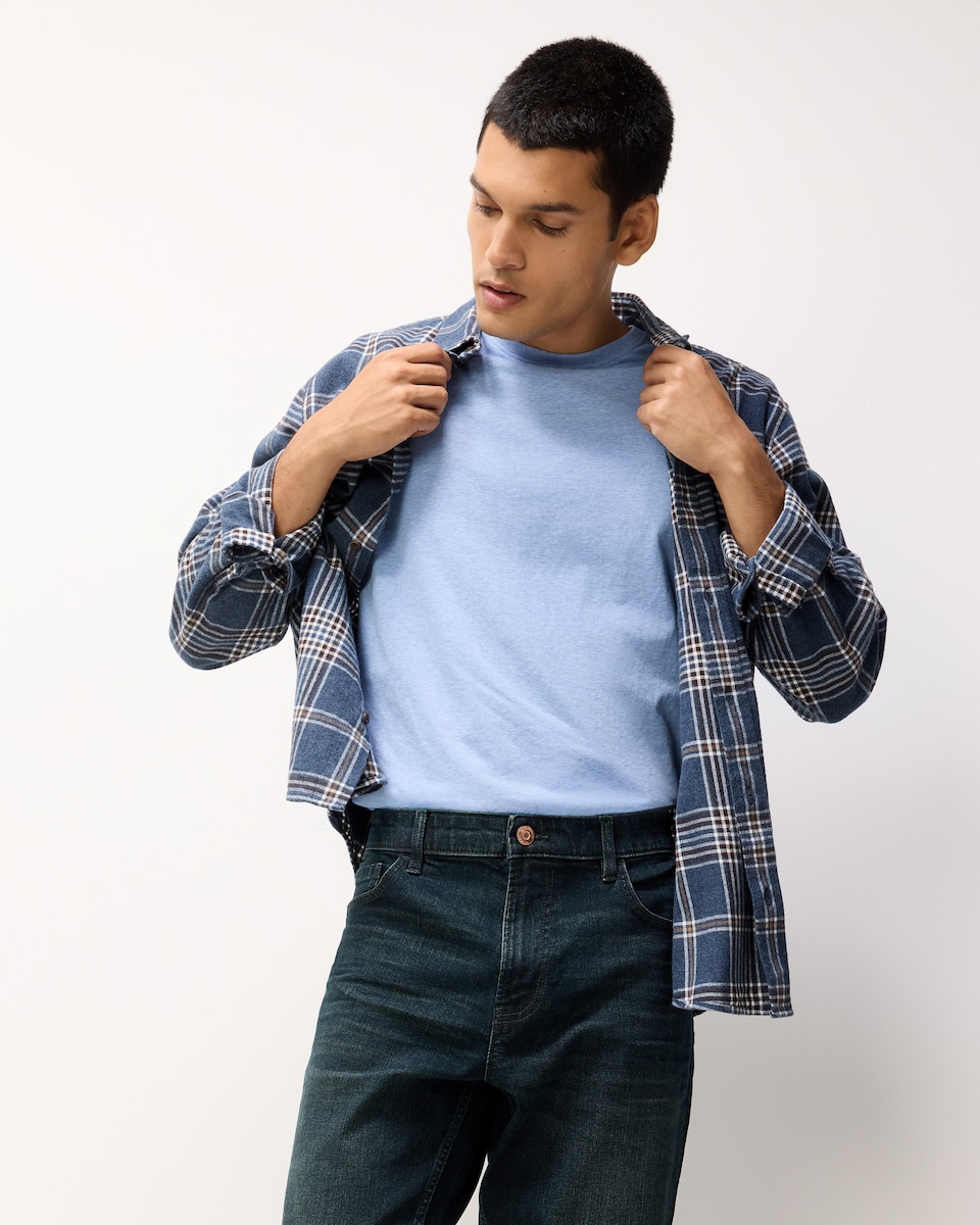 image 1 of F&F Pure Cotton T-Shirt in Blue