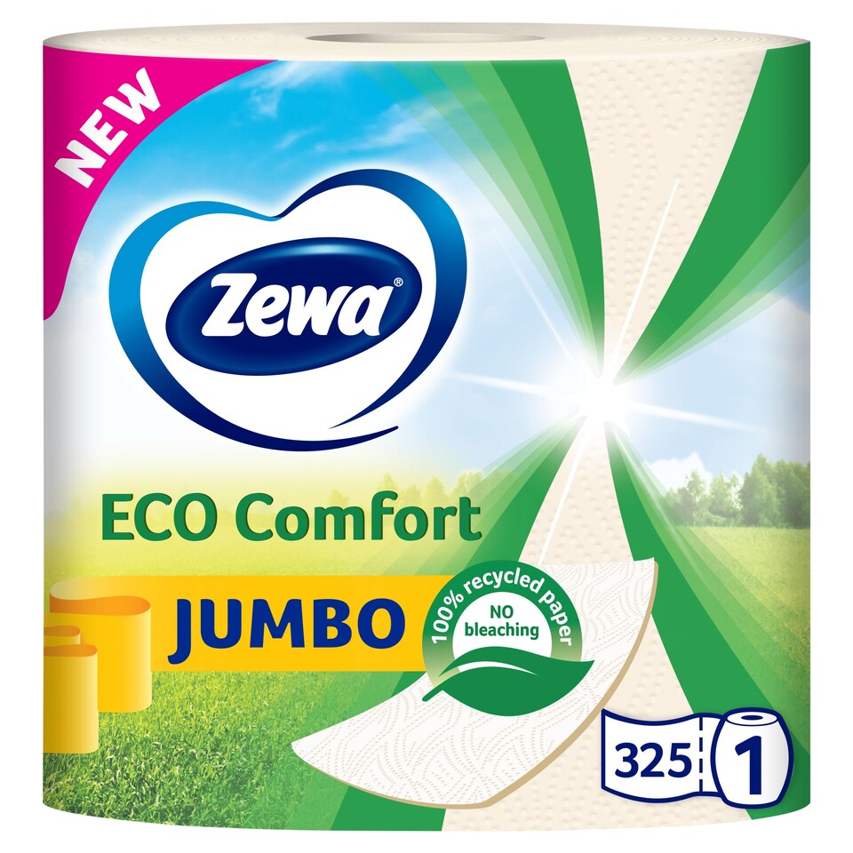 Zewa Jumbo Eco Comfort háztartási papírtörlő 2 rétegű 1 tekercs 1. kép