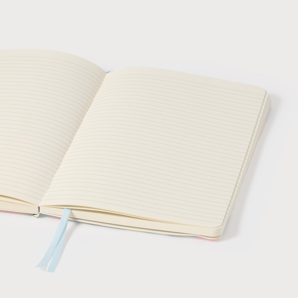 image 1 of Agenzio Soft Touch Medium Ruled Notebook Abstract