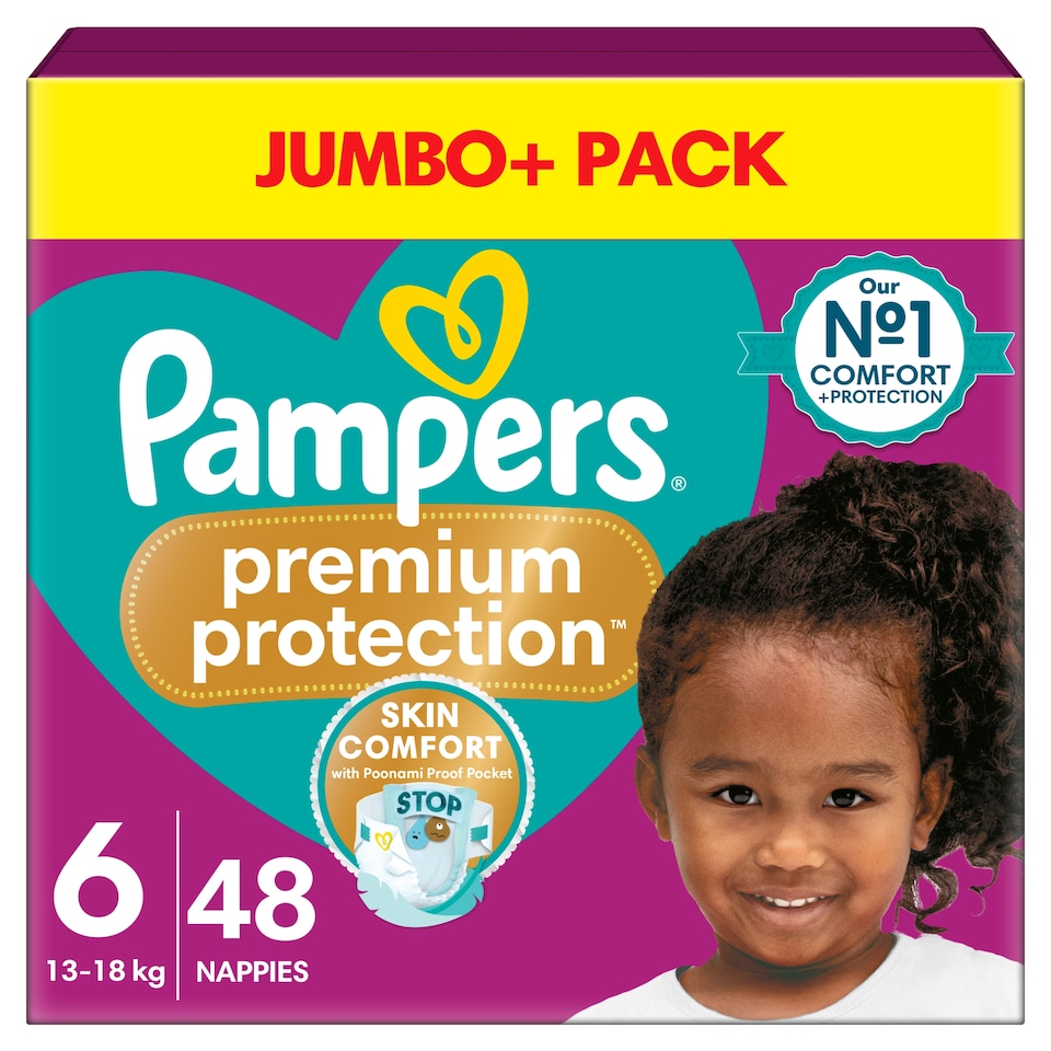 image 1 of Pampers Premium Protection Size 6 48 Nappies