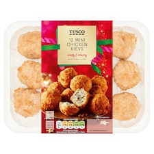 Tesco 12 Mini Chicken Kievs 360G