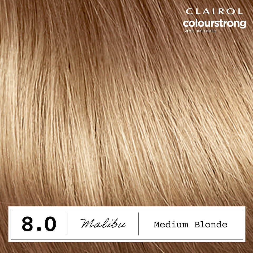 image 1 of CLAIROL COLOUR STRONG PERMANENT HAIR DYE - 8.0 MEDIUM BLONDE