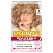 L'Oreal Paris Excellence Creme Permanent Hair Dye - 8 Natural Blonde