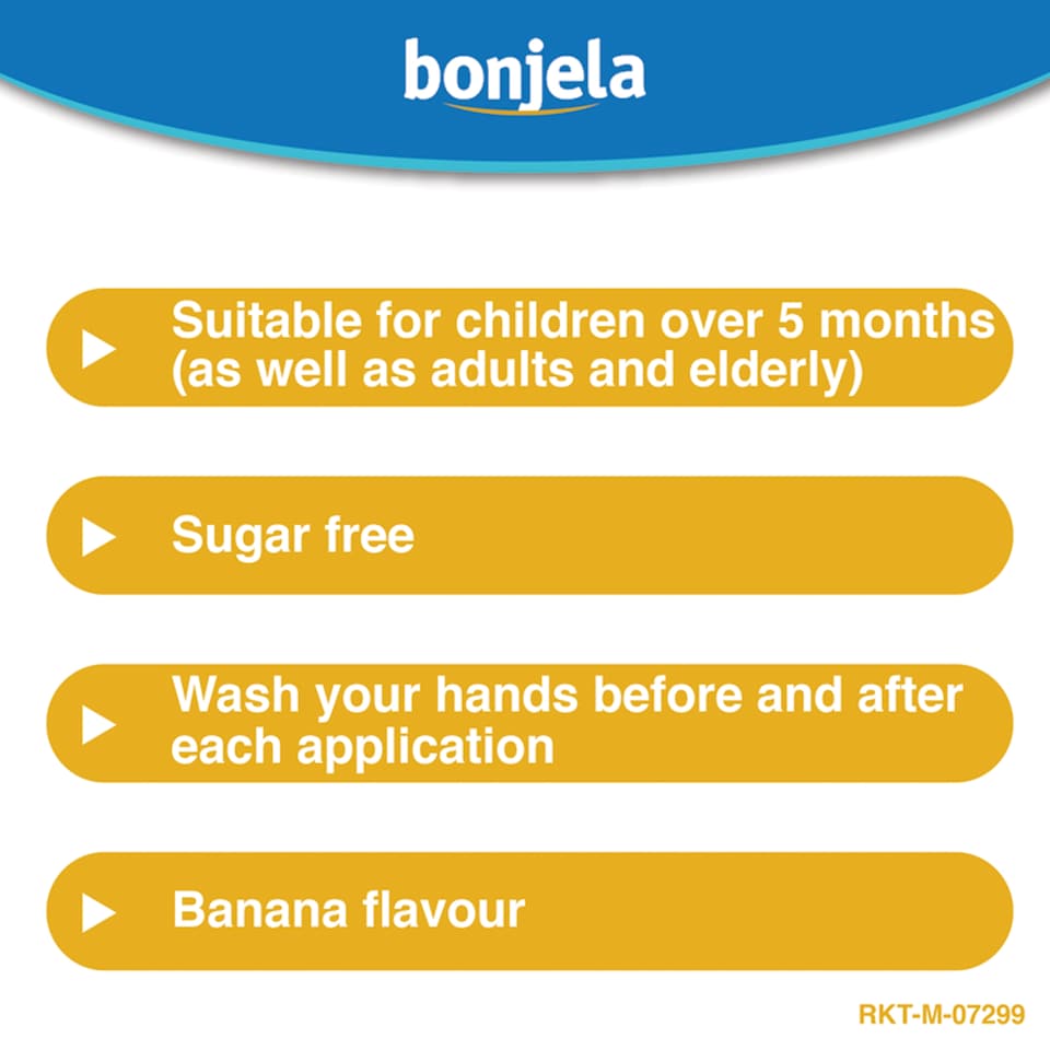 image 1 of Bonjela Junior Mouth Ulcer & Brace Irritation Gel - Banana 15g