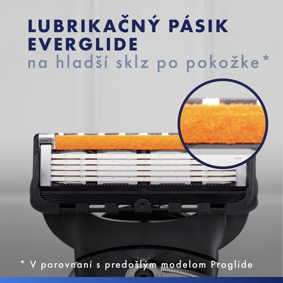 obrázok 1 z Gillette ProGlide Náhradné Holiace Hlavice pre Mužov, 5 Čepieľok a Zarovnávajúca Čepieľka