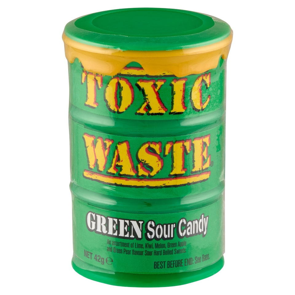 Toxic Waste zöld dobozos savanyú cukorkák 42 g  1. kép