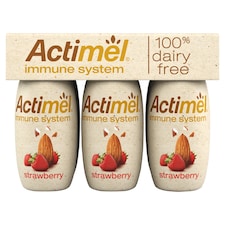 Actimel Dairy Free Strawberry Yoghurt Drink Alternative Multipack 6x100g