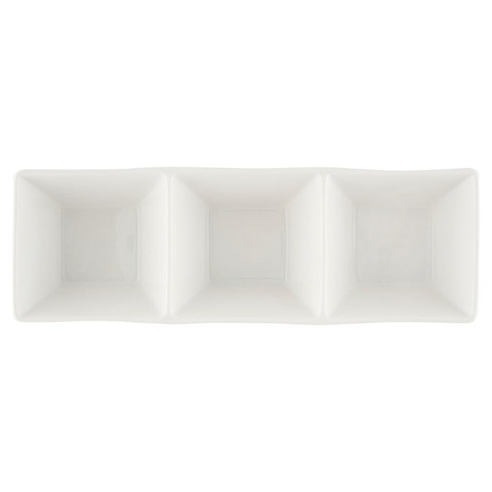 F&F Home fehér 3 részes porcelán kínálótál 1. kép