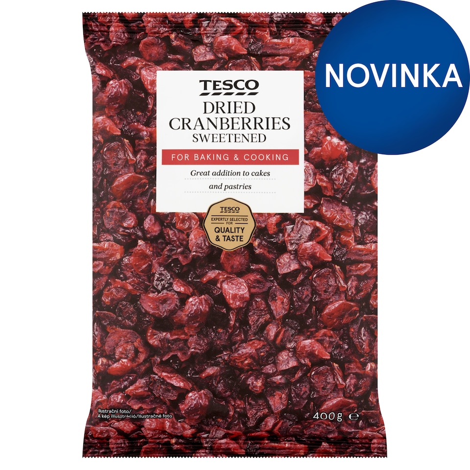 Tesco Dried Cranberries Sweetened 400 g