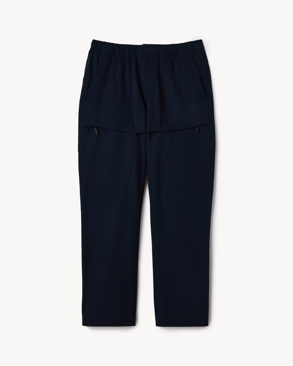 image 1 of The F&F Edit Straight Fit Cargo Trousers in Navy