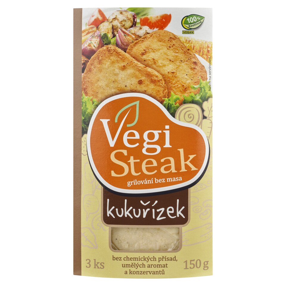 Obrázek 1 pro produkt Vegi Steak Kukuřízek 3 ks 150g