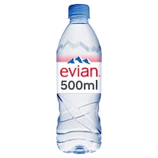 Evian Natural Bottled Mineral Still Water 500ml