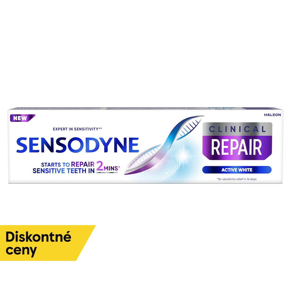 obrázok 1 z Sensodyne Clinical Repair Active White zubná pasta s fluoridom 75 ml