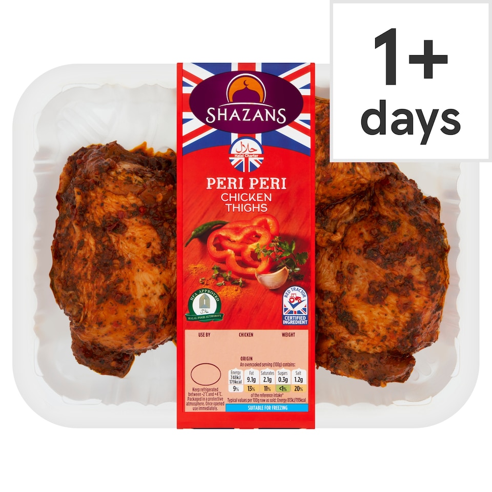 Shazans Peri Peri Chicken Thighs 650g