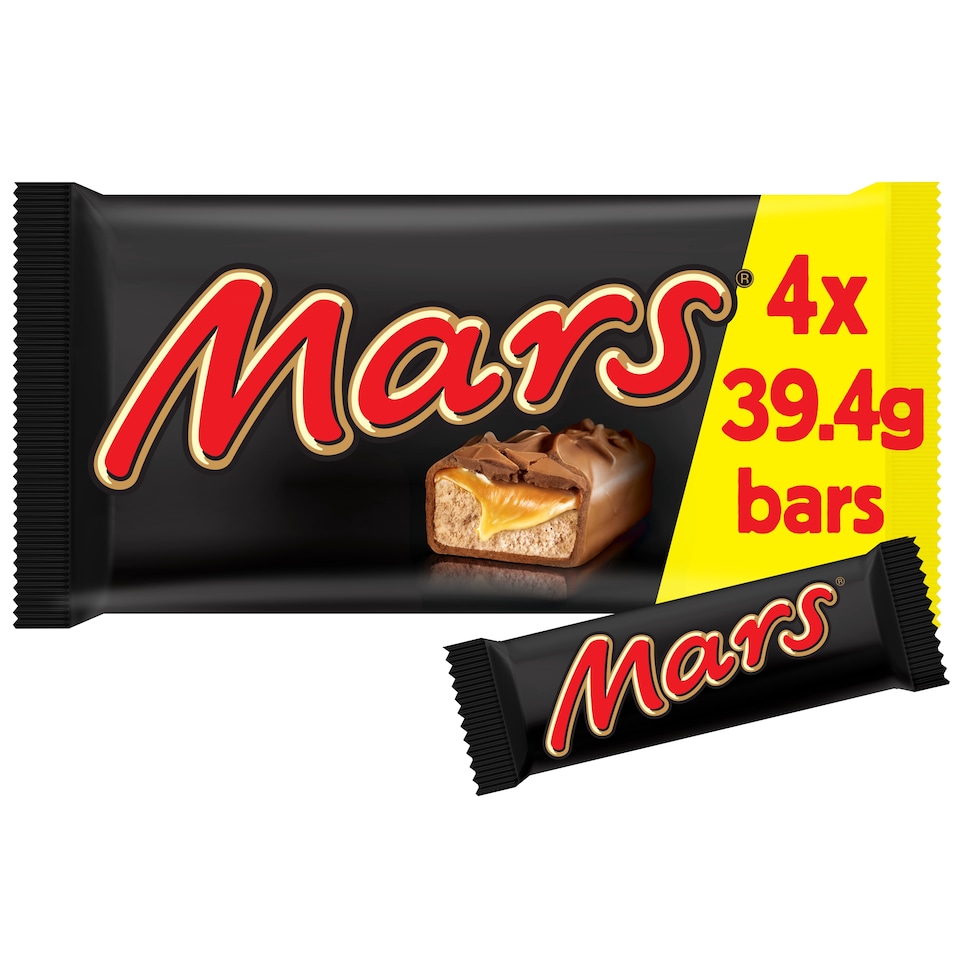 Mars Milk Chocolate Bars Multipack Chocolate 4x39.4g