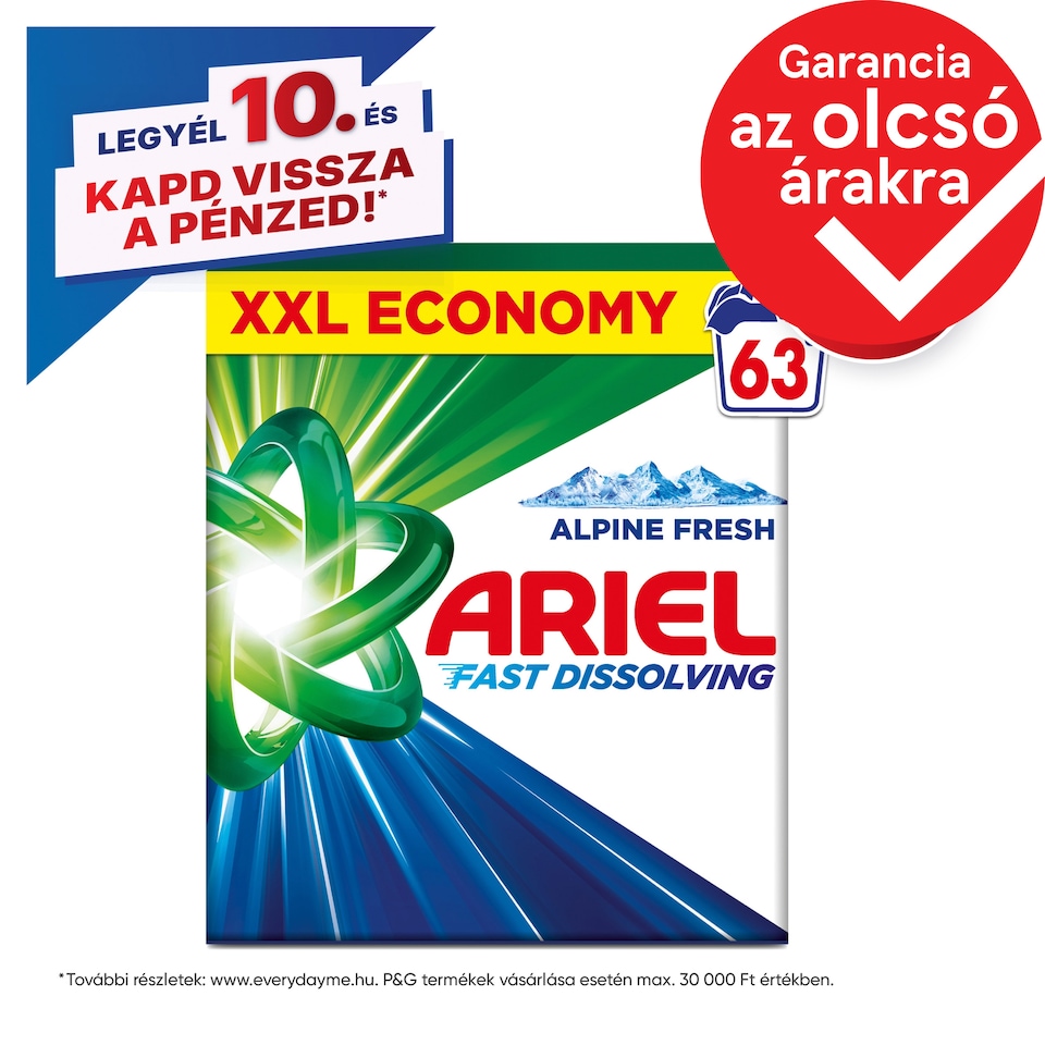 Ariel Mosópor, 3.465 kg, 63 Mosáshoz, Alpine Fresh 1. kép