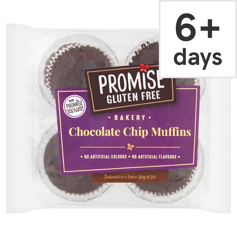 Promise Gluten Free Chocolate Chip Muffin 4 Pack 240G