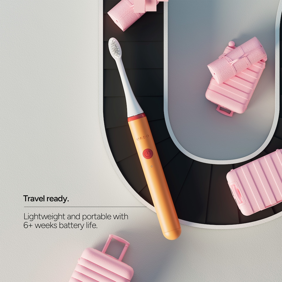 image 1 of Ordo Sonic Edge Rechargeable Toothbrush - Peach Sunrise