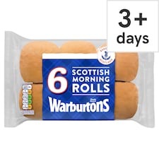 Warburtons Scottish Morning Rolls 6 Pack