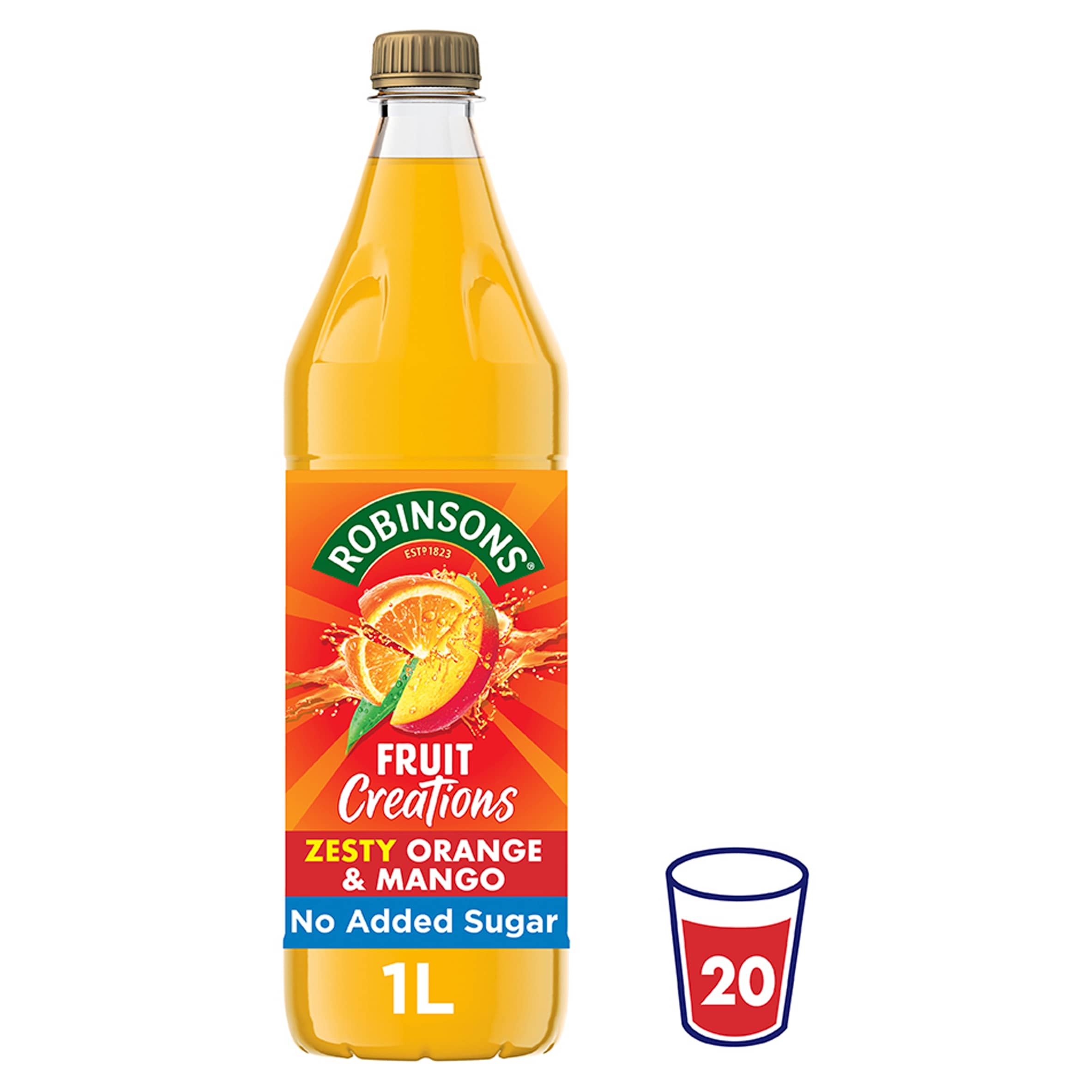 Robinsons Fruit Creations Orange & Mango Squash 1L
