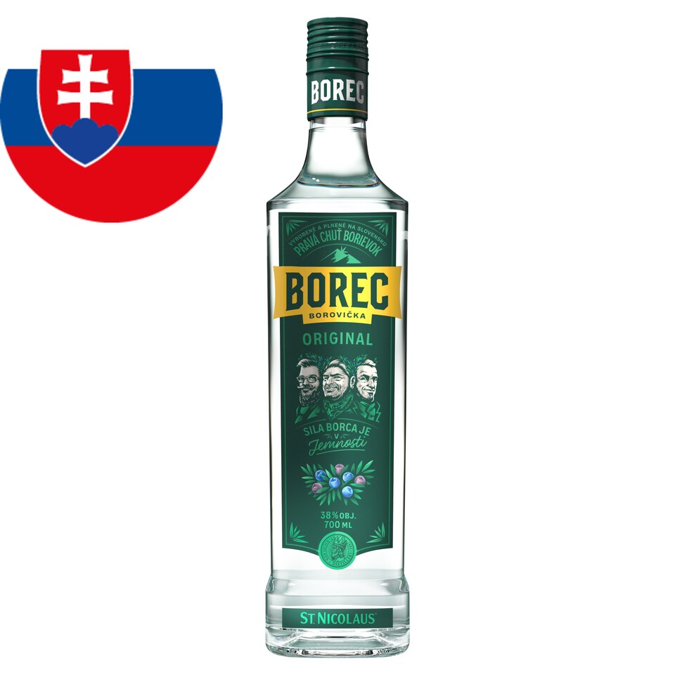 St. Nicolaus Borec Original borovička 38% 0,7 l
