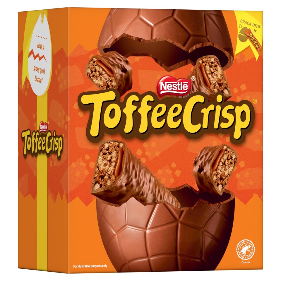 image 1 of Toffee Crisp Milk Chocolate Easter Egg 188G