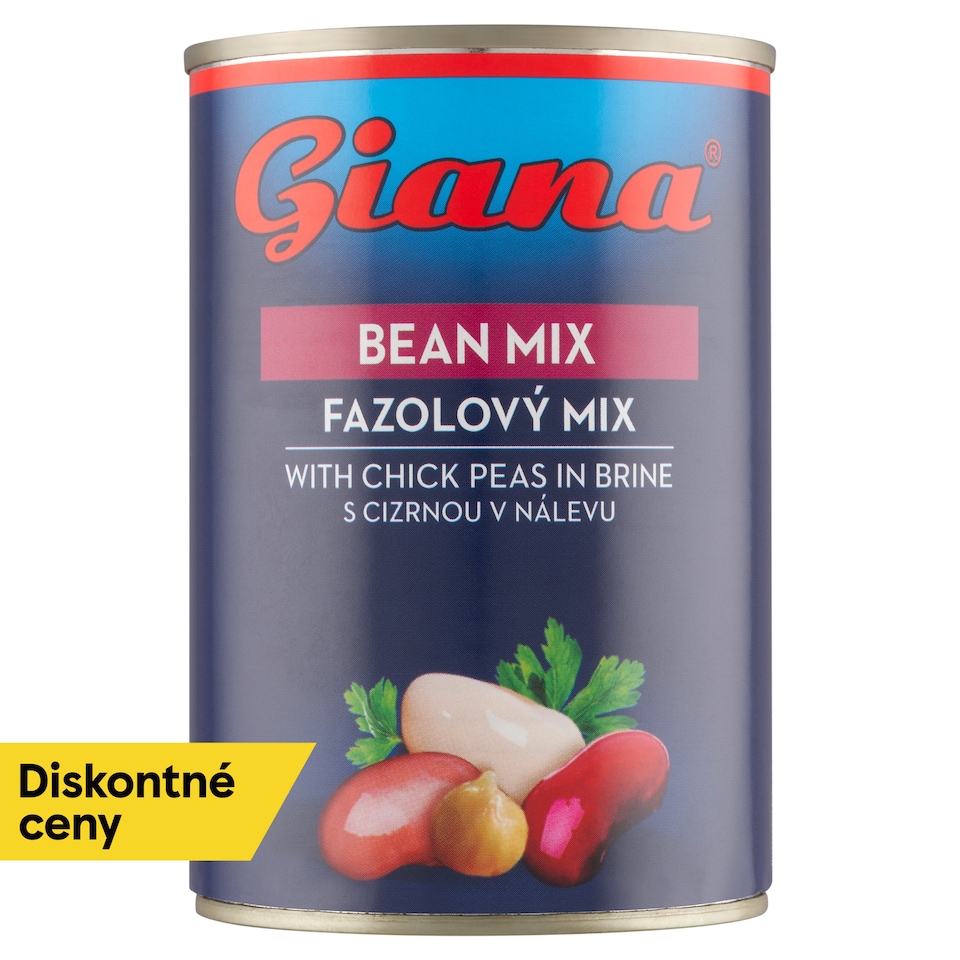 obrázok 1 z Giana Fazuľový mix s cícerom v slanom náleve 400 g