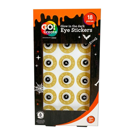 Go Create Halloween Eyeball Stickers Tesco Groceries