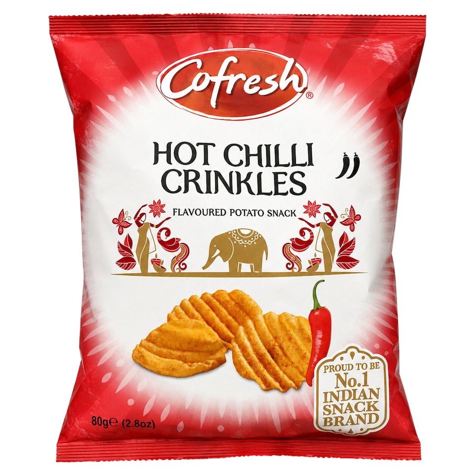 Cofresh Hot Chilli Potato Crinkles 80G
