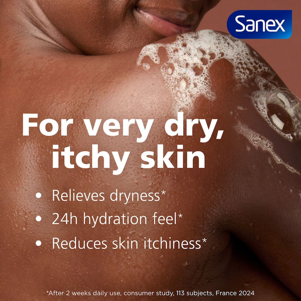 image 1 of Sanex Expert Skin Health+ Skin Therapy Anti Dryness Body Wash 450ml