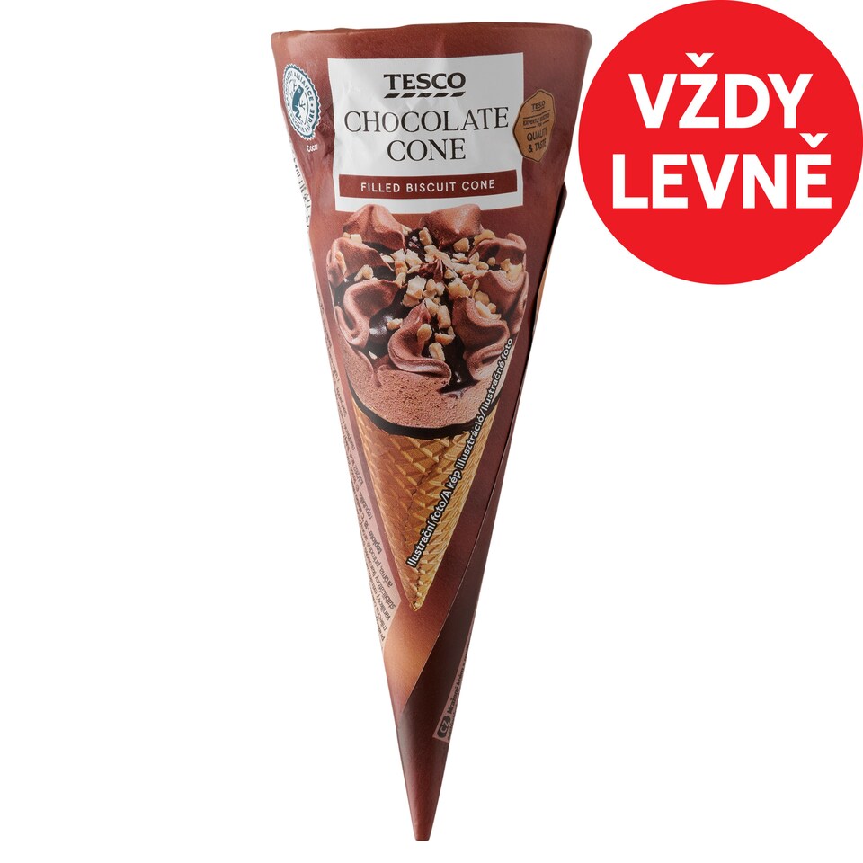 Tesco Chocolate Cone 120ml