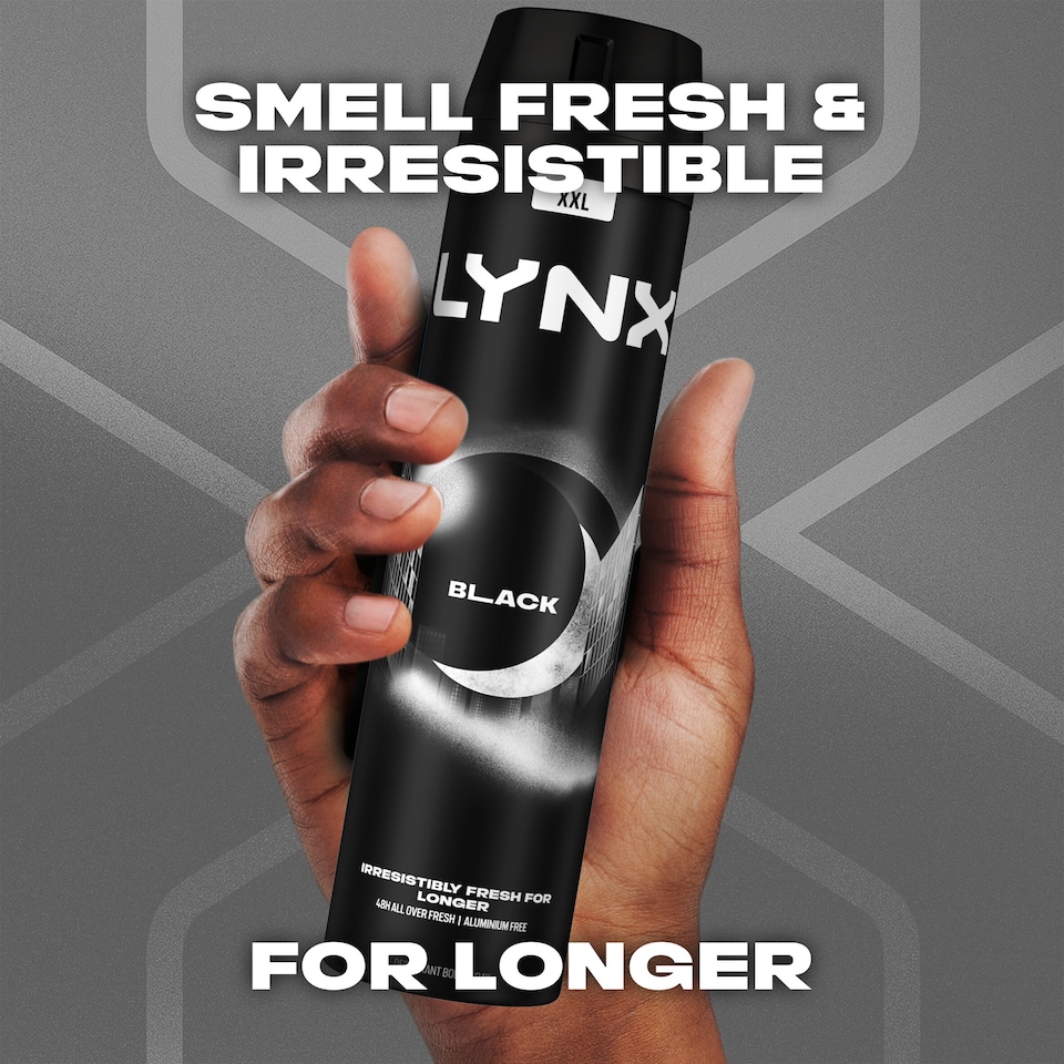 image 1 of Lynx Black 48h Deodorant Bodyspray for Men 250ml