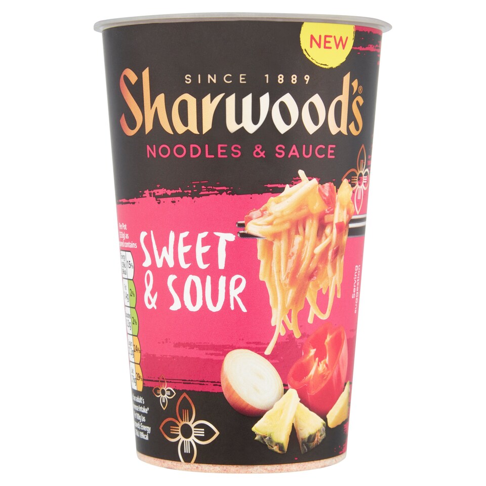 Sharwoods Sweet & Sour Noodle Pot 83G Tesco Groceries