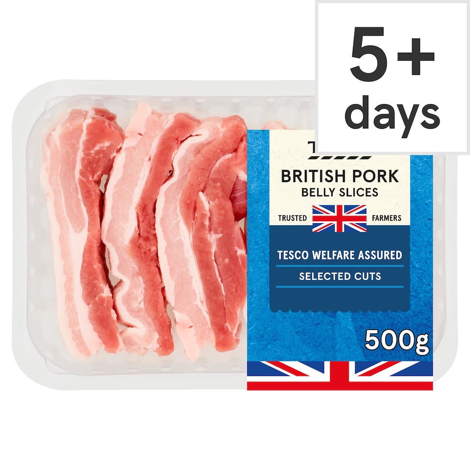 TESCO Pork Belly Slices 500g