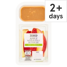 Tesco Apple With Peanut Butter Dip 110G