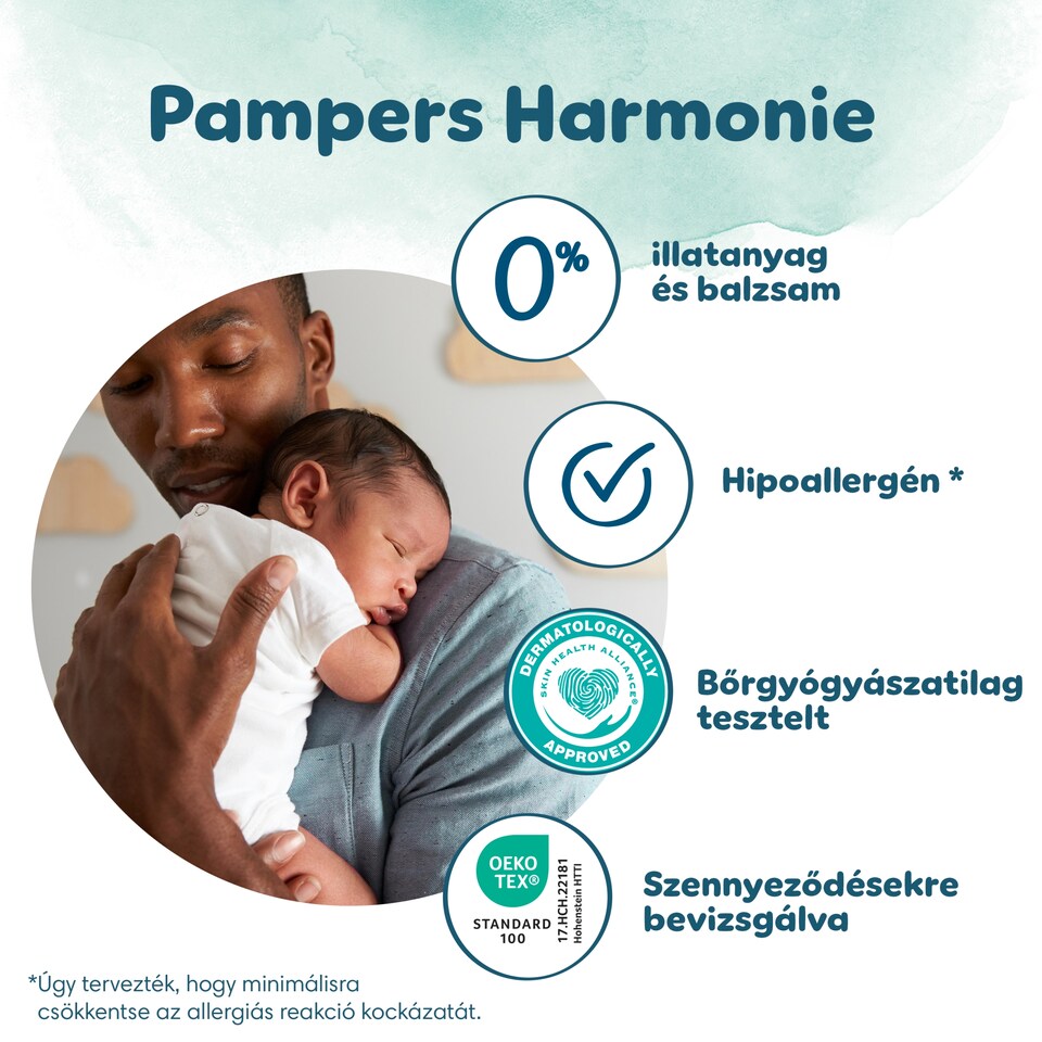 Pampers Harmonie Pelenka, Méret: 3, 28 Pelenka, 6kg-10kg  1. kép