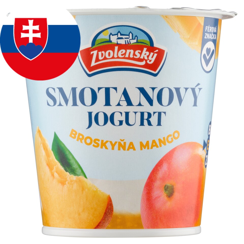 obrázok 1 z Zvolenský Smotanový jogurt broskyňa-mango 145 g