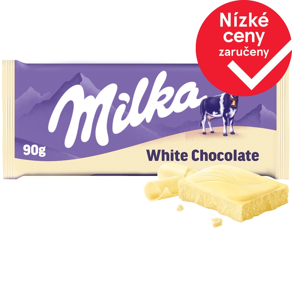 Milka čokoláda bílá 90g