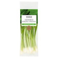 Tesco Spring Onion Trimmed 165G