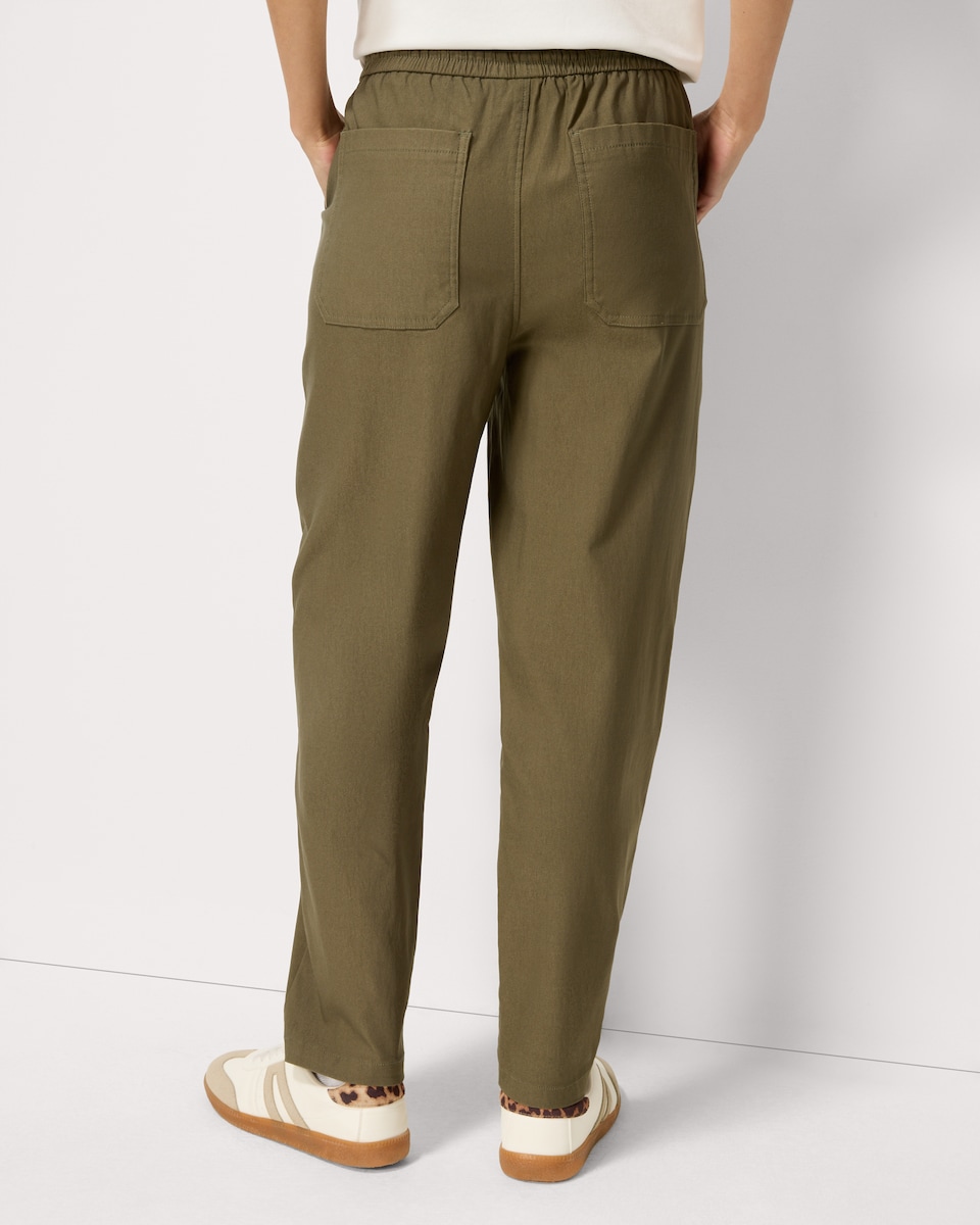 image 1 of F&F Drawstring Trousers in Khaki