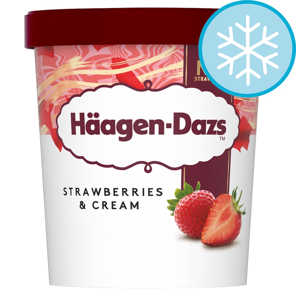 image 1 of Haagen-Dazs Ice Cream - Strawberries & Cream 460ml