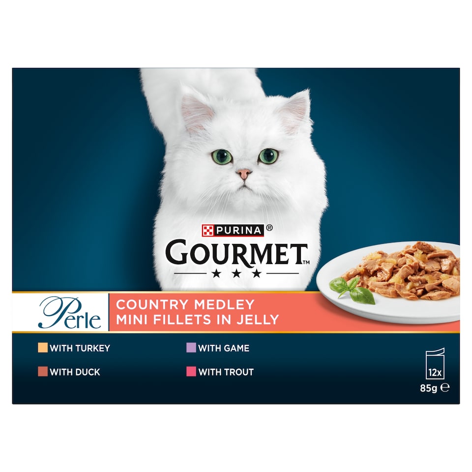 image 1 of Gourmet Perle Cat Food Country Medley In Jelly 12X85g