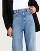 image 1 of F&F High Rise Slim Fit Mom Jeans in Blue