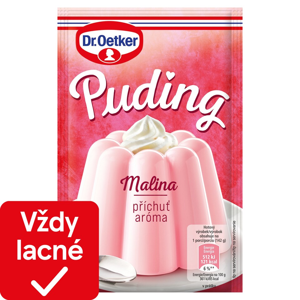 Dr. Oetker Puding malinová aróma 38 g