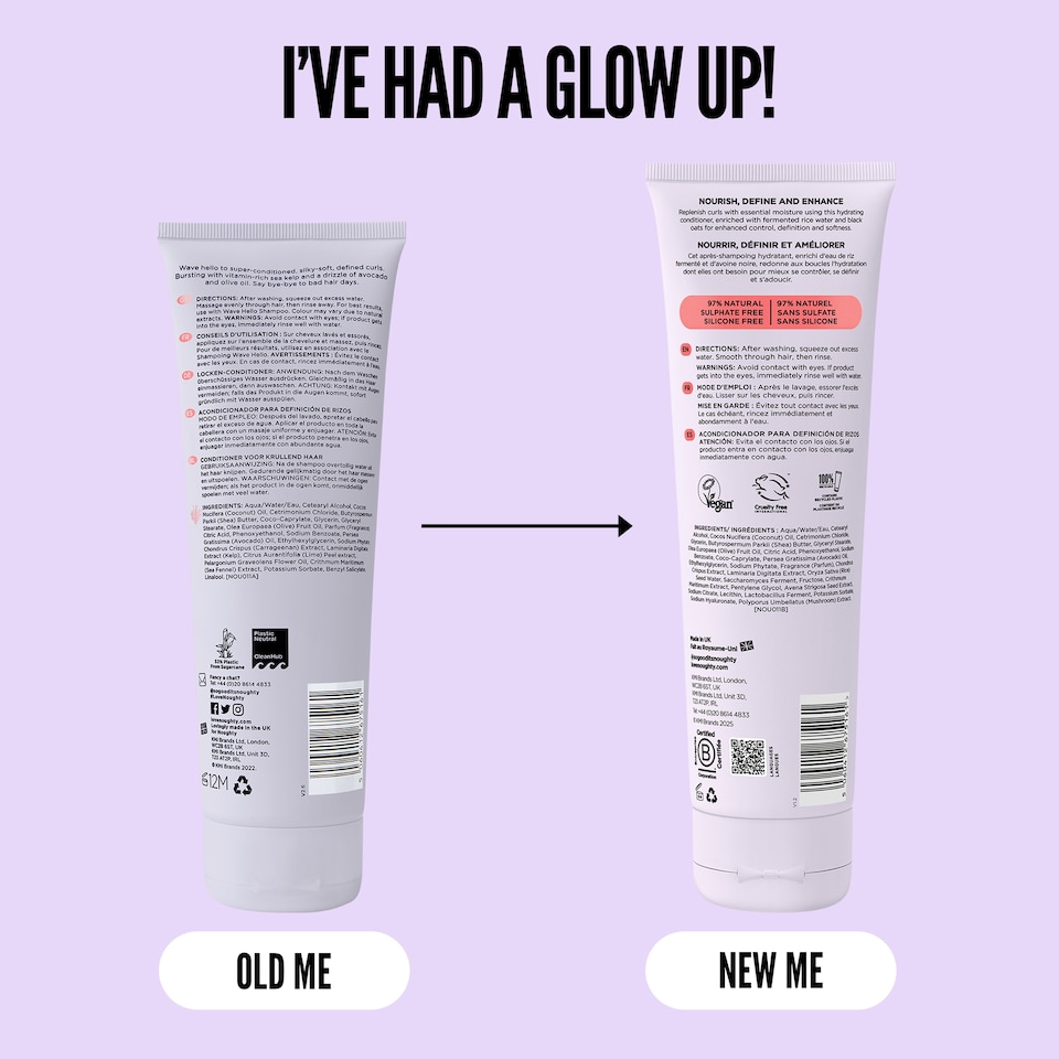 image 1 of Noughty Wave Curl Defining Conditioner 250Ml
