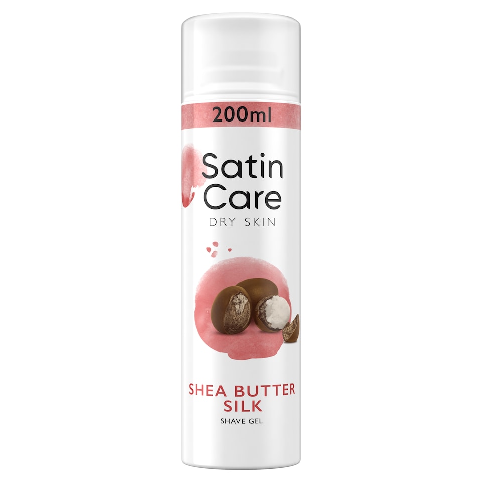 image 1 of Gillette Satin Care Women's Shave Gel, Shea Butter Silk, 200ml