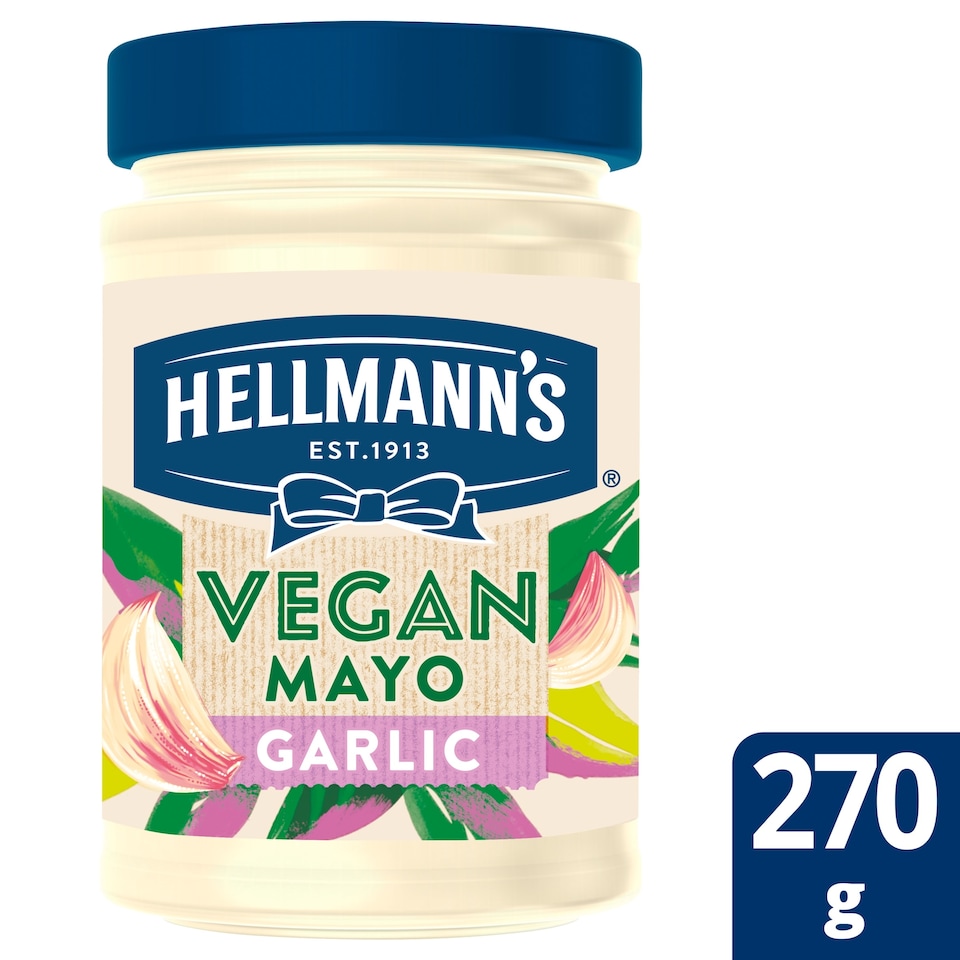 image 1 of Hellmann’s Vegan Garlic Mayonnaise Jar 270g