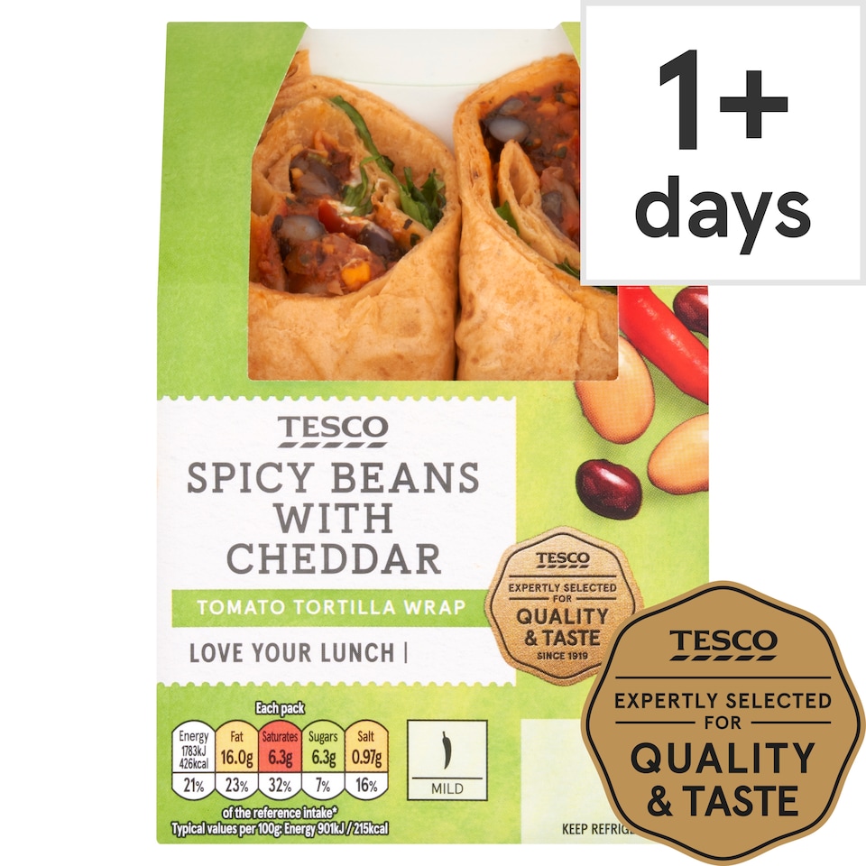 Tesco Spicy Bean Wrap