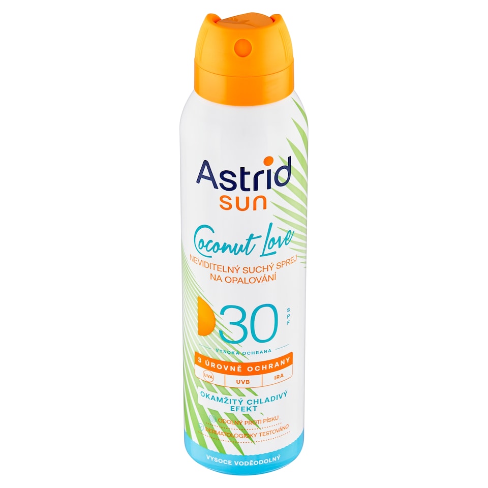 Obrázek 1 pro produkt Astrid Sun Coconut Love neviditelný suchý sprej na opalování SPF 30 150ml