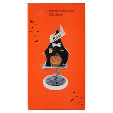 Mobil Digital Boo! Metal Witch House LED Decoration
